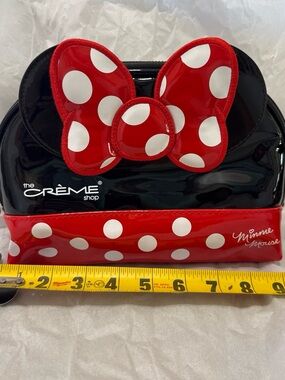 Disney Minnie Mouse Black and Red Polka Dot makeup bag